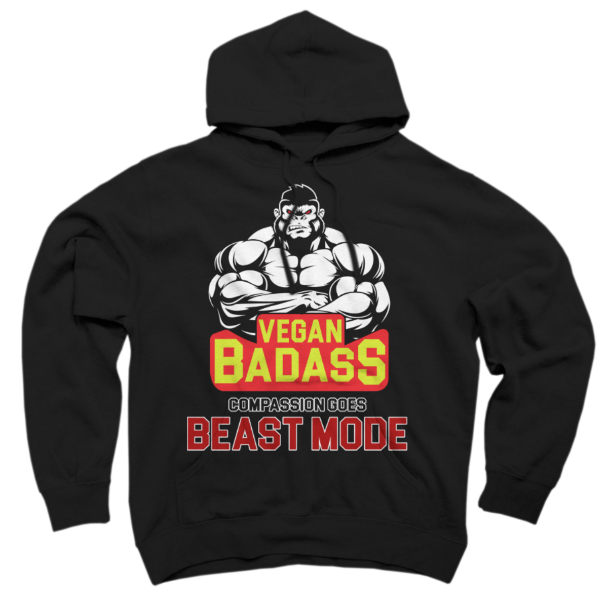 vegan badass hoodie